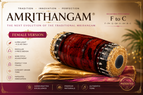 amrithangam® – the next evolution of the traditional mridangam female version